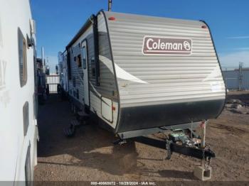  Salvage Coleman Travel Trailer