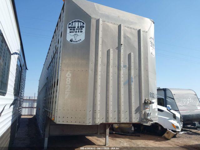  Salvage Merritt Equipment Co Livestock Trailer