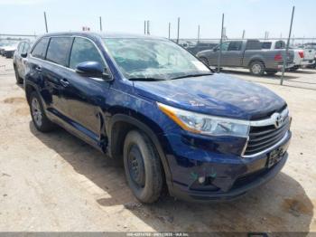  Salvage Toyota Highlander
