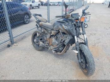  Salvage Yamaha Mt07