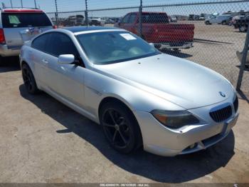  Salvage BMW 6 Series