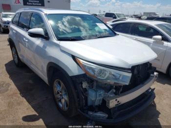  Salvage Toyota Highlander