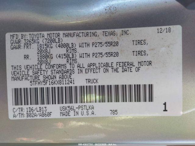 Toyota Tundra Limited 5.7l V8 Image 10