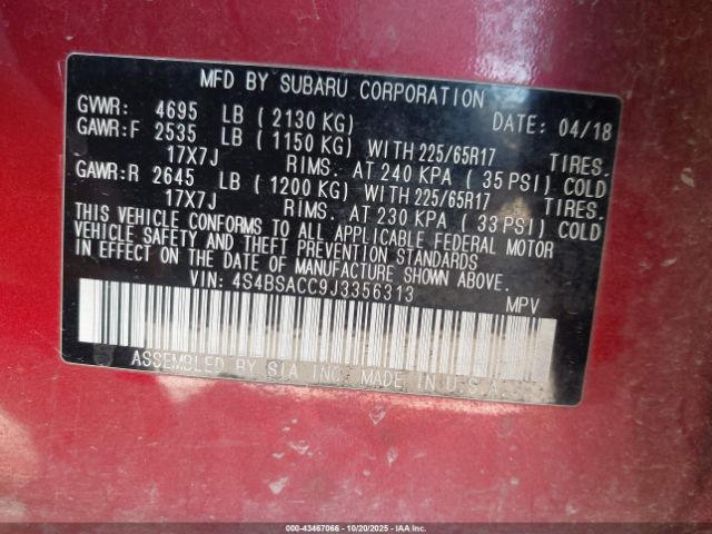 Subaru Outback 2.5i Premium Image 7