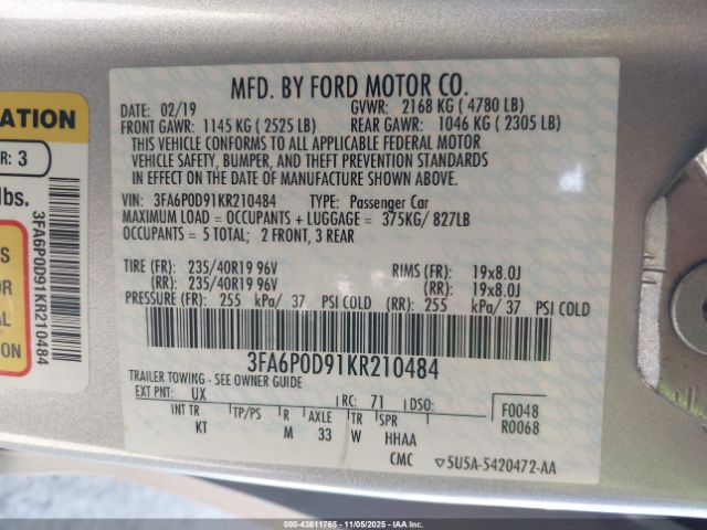 Ford Fusion Titanium Image 11