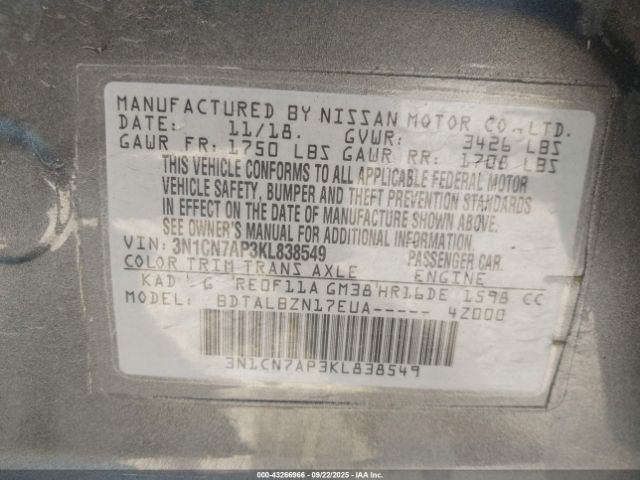 Nissan Versa 1.6 Sv Image 16