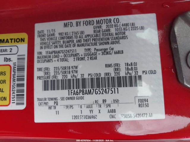 Ford Mustang V6 Image 15