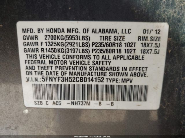 Honda Pilot Ex-l Image 10