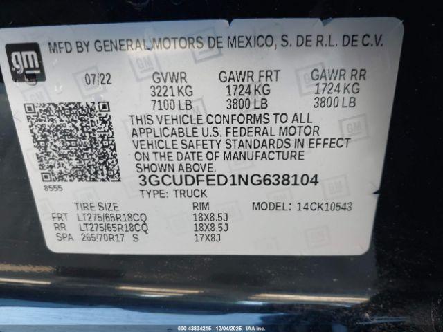 Chevrolet Silverado 1500 4wd  Short Bed Lt Trail Boss Image 9